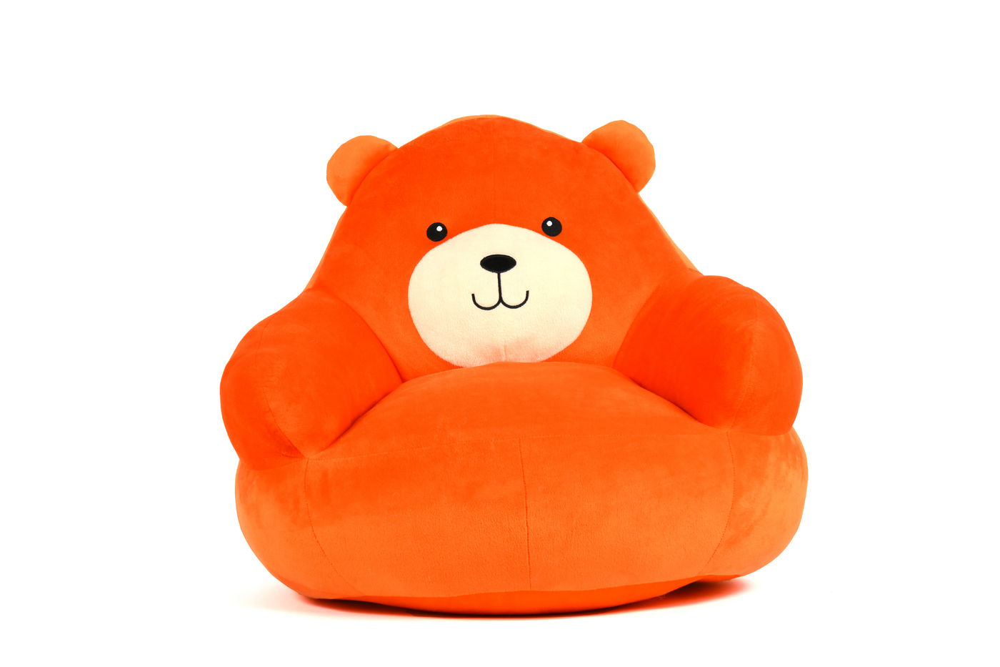 Baby Teddy Cushion Sofa Seat - Orange